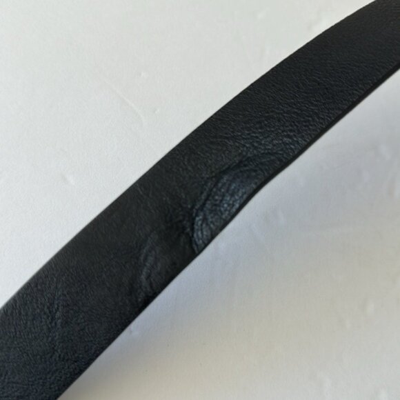 Topshop western buckle belt in sliver and black M-L - Picture 11 of 12